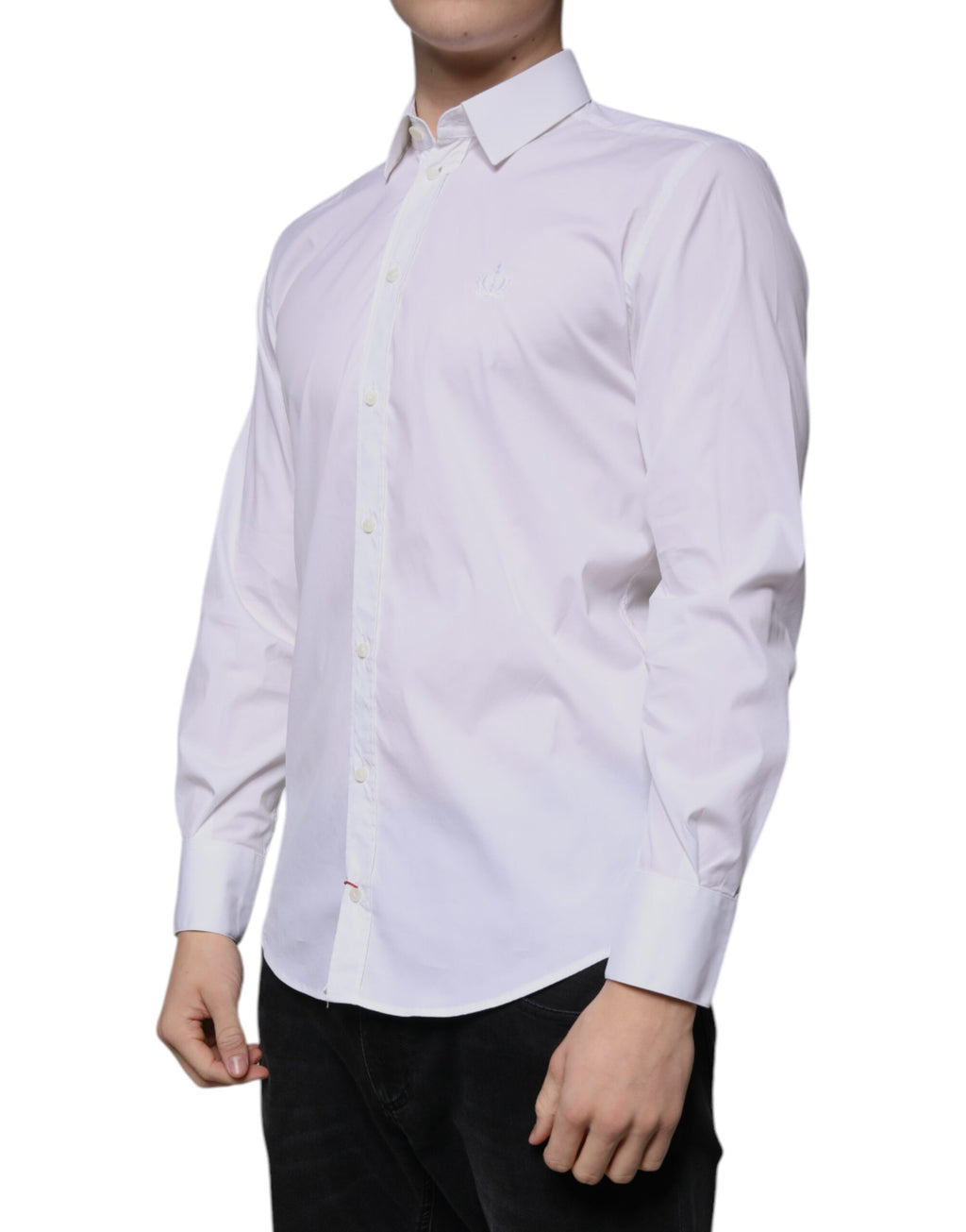 Chemise habillée Dolce & Gabbana en mélange de coton blanc modèle MARTINI