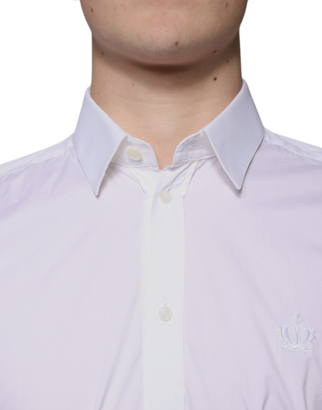 Chemise habillée Dolce & Gabbana en mélange de coton blanc modèle MARTINI