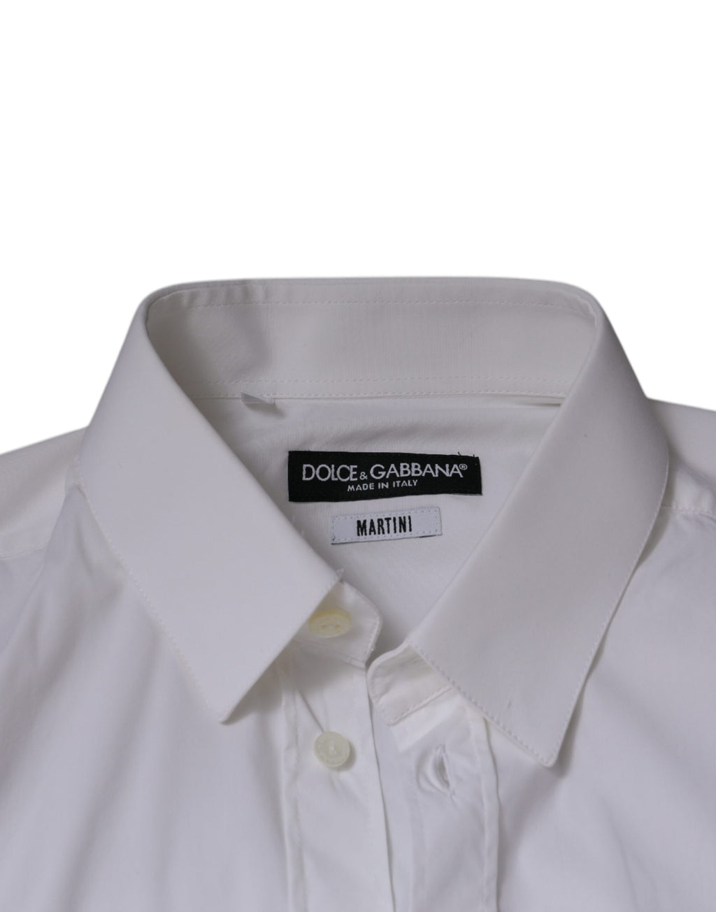 Chemise habillée Dolce & Gabbana en mélange de coton blanc modèle MARTINI