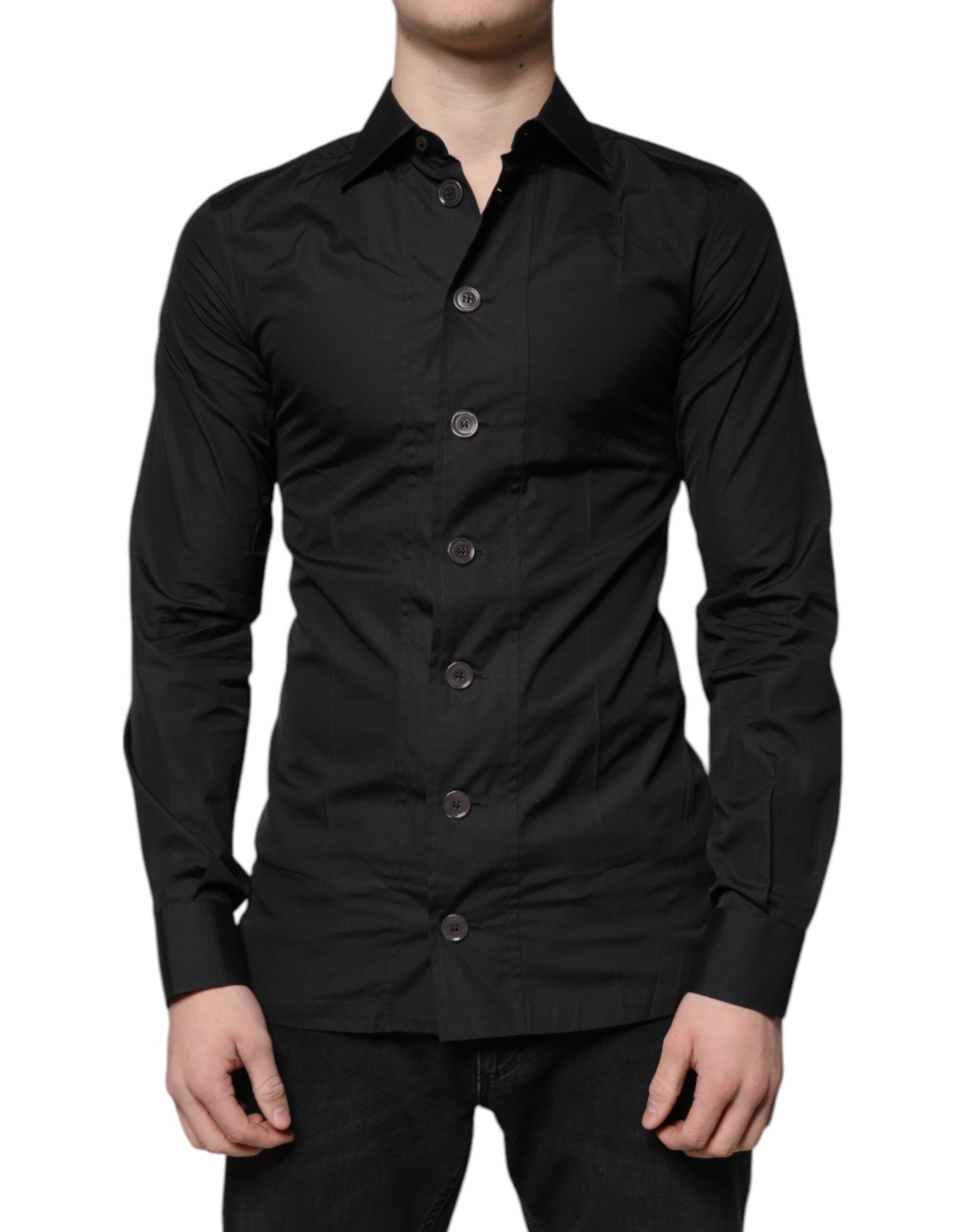 Dolce & Gabbana Black Dress Shirt for Men