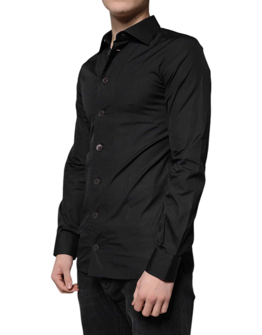 Dolce & Gabbana Black Dress Shirt for Men detail view