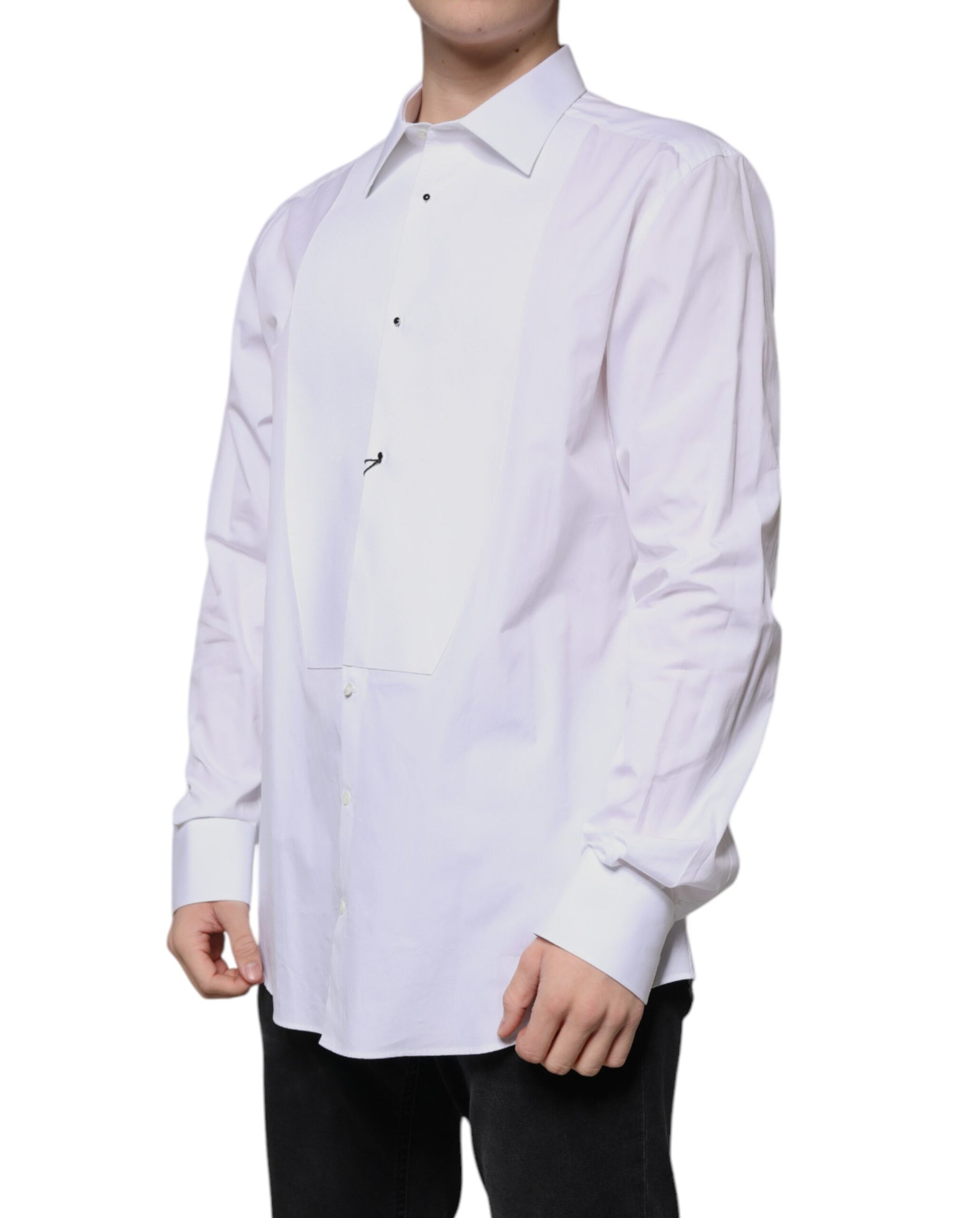 Dolce & Gabbana White Dress Shirt for Men detail view