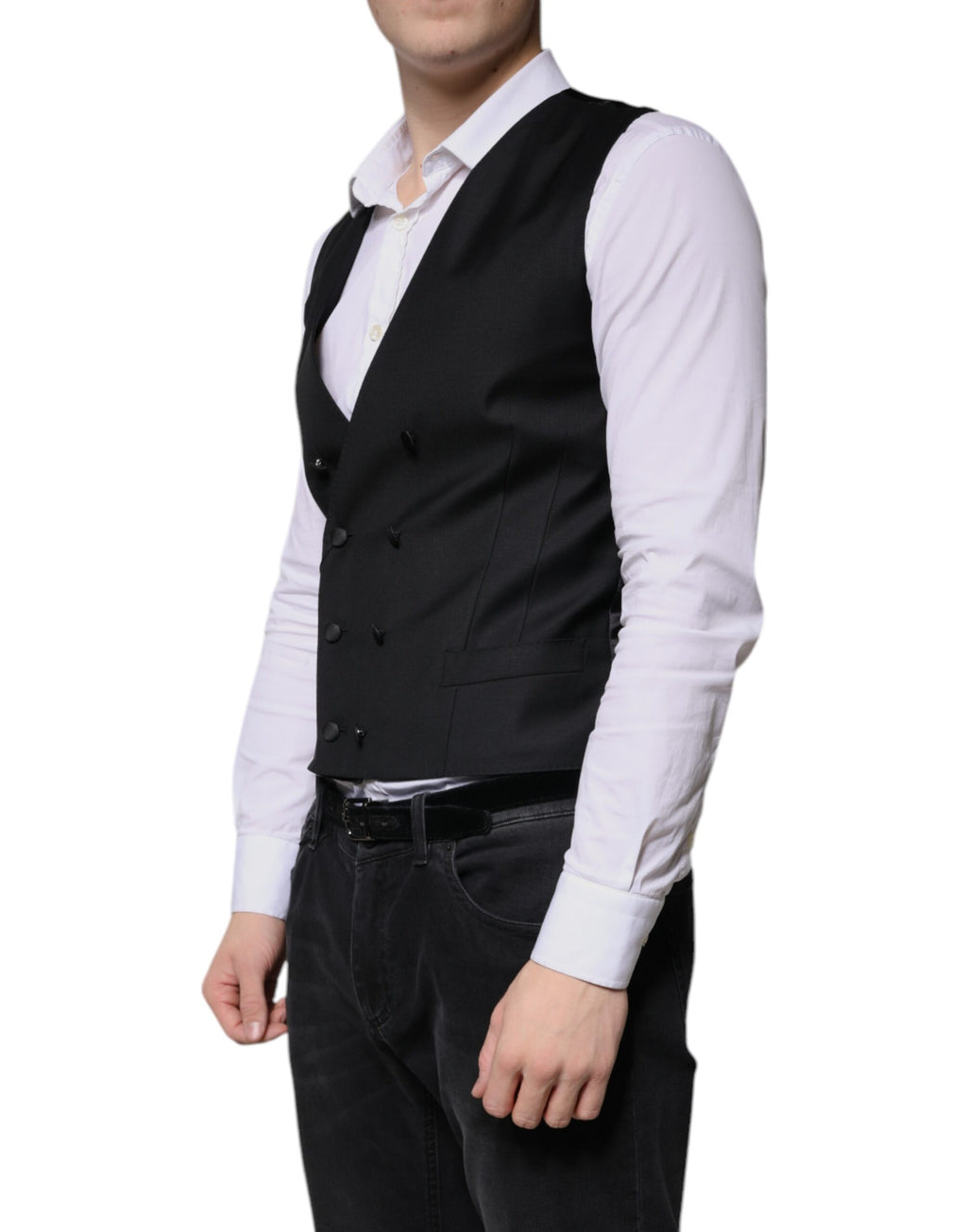 Dolce & Gabbana Black Waistcoats for Men detail view