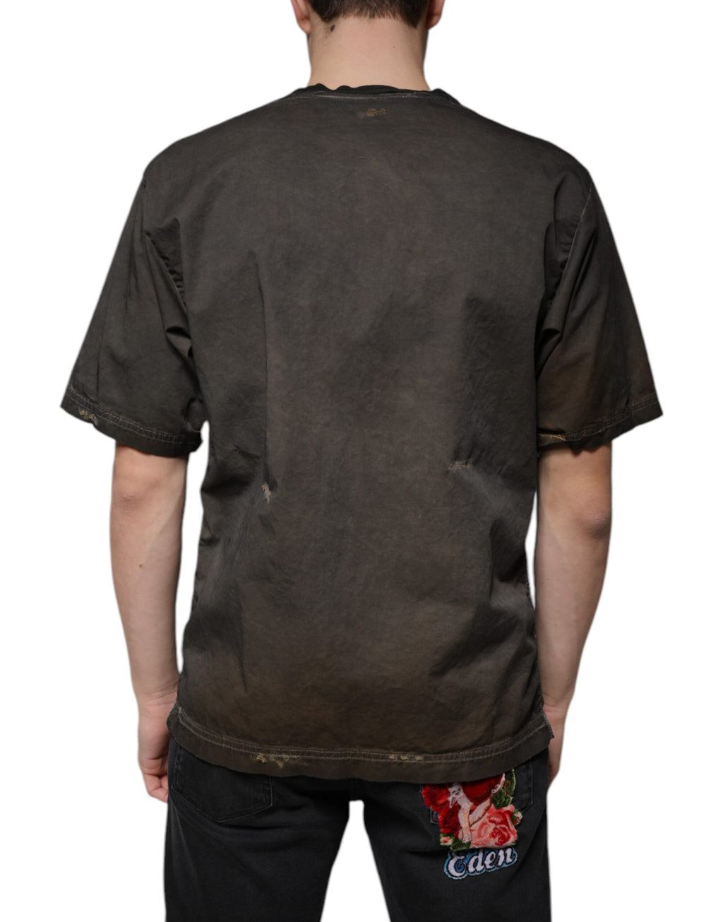 Dolce & Gabbana Brown T-Shirt for Men side view
