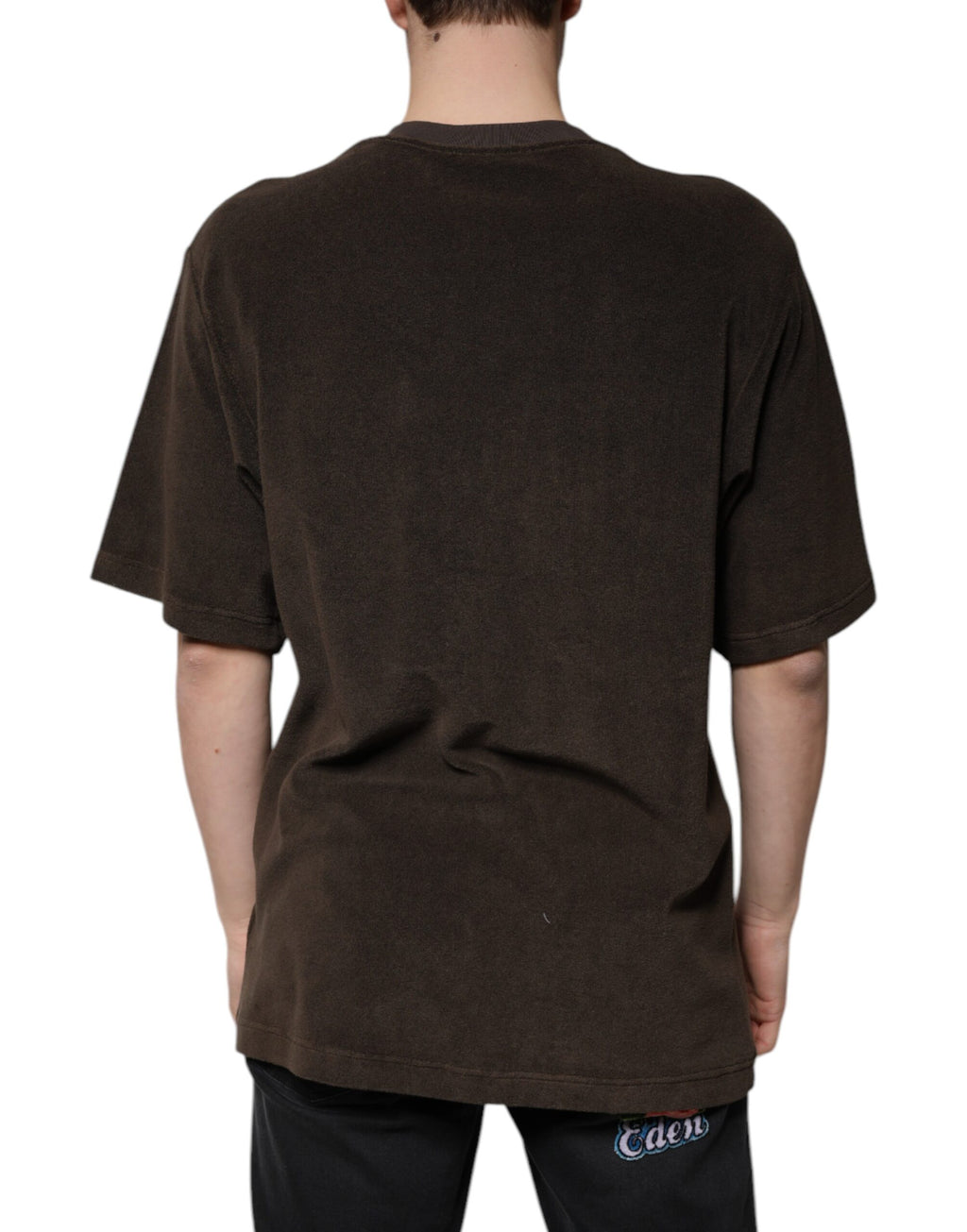 Dolce & Gabbana Brown T-Shirt for Men side view