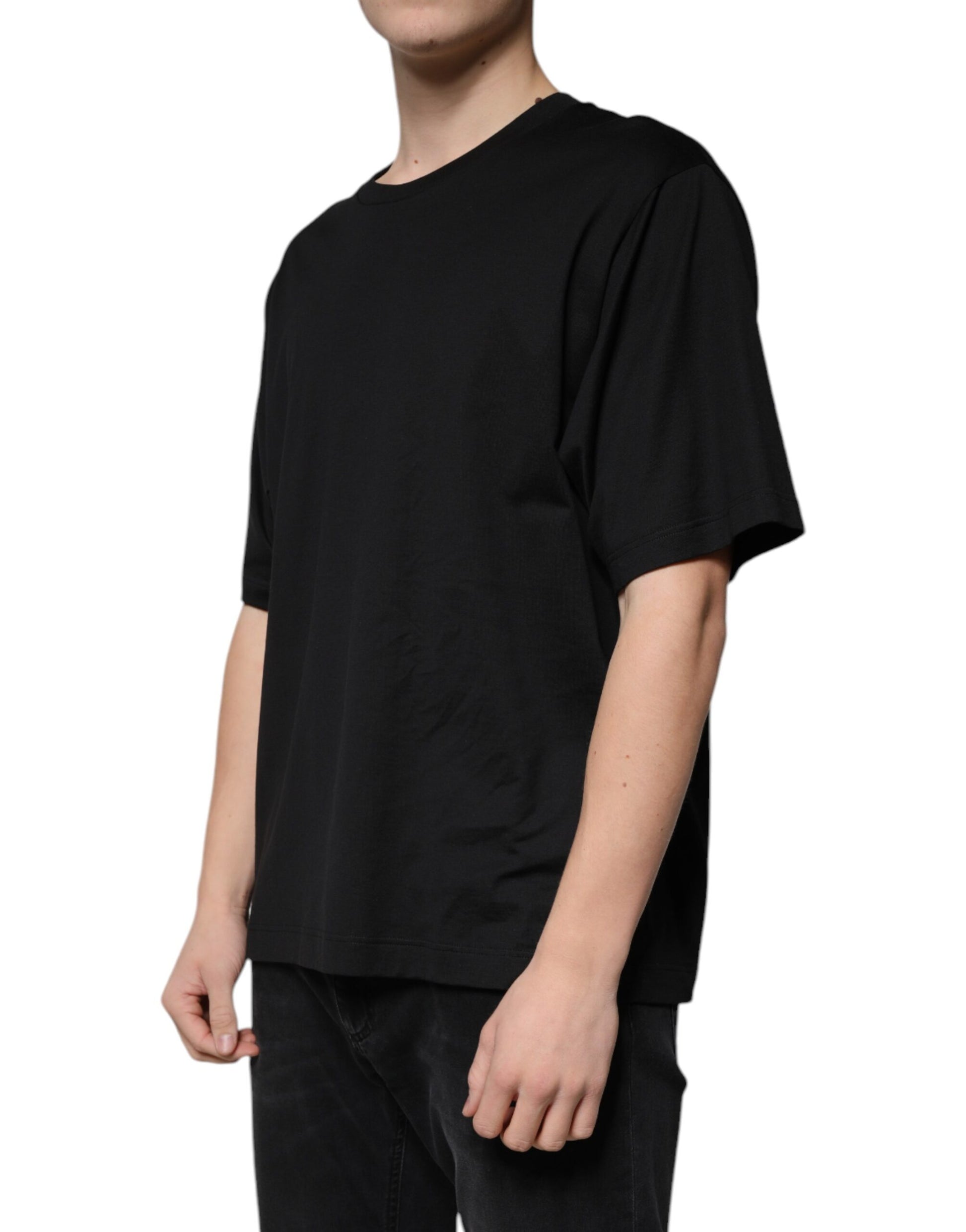 Dolce & Gabbana Black T-Shirt for Men detail view