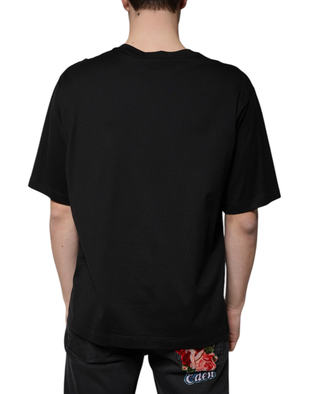Dolce & Gabbana Black T-Shirt for Men side view