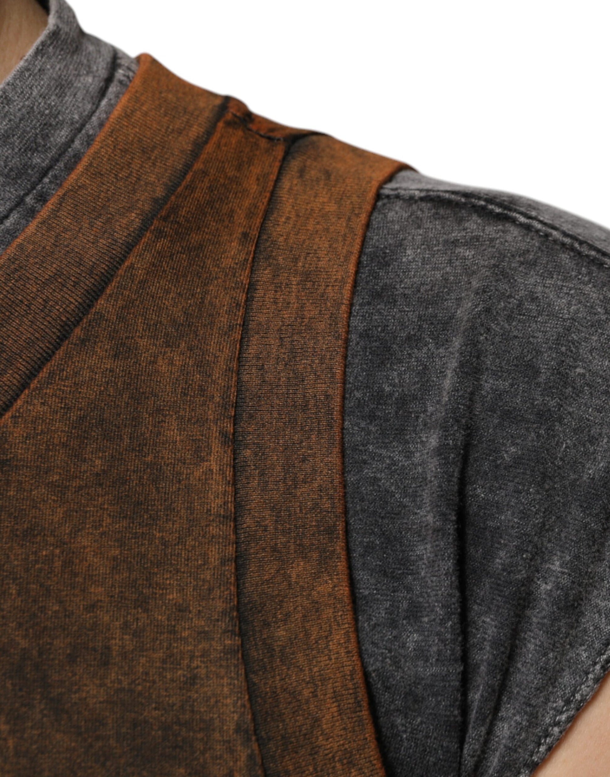 Dolce & Gabbana Brown Sleeveless T-Shirt for Men additional view