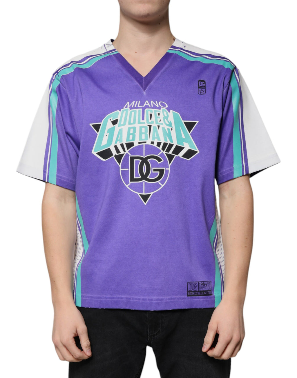 Dolce & Gabbana Purple T-Shirt for Men alternate view