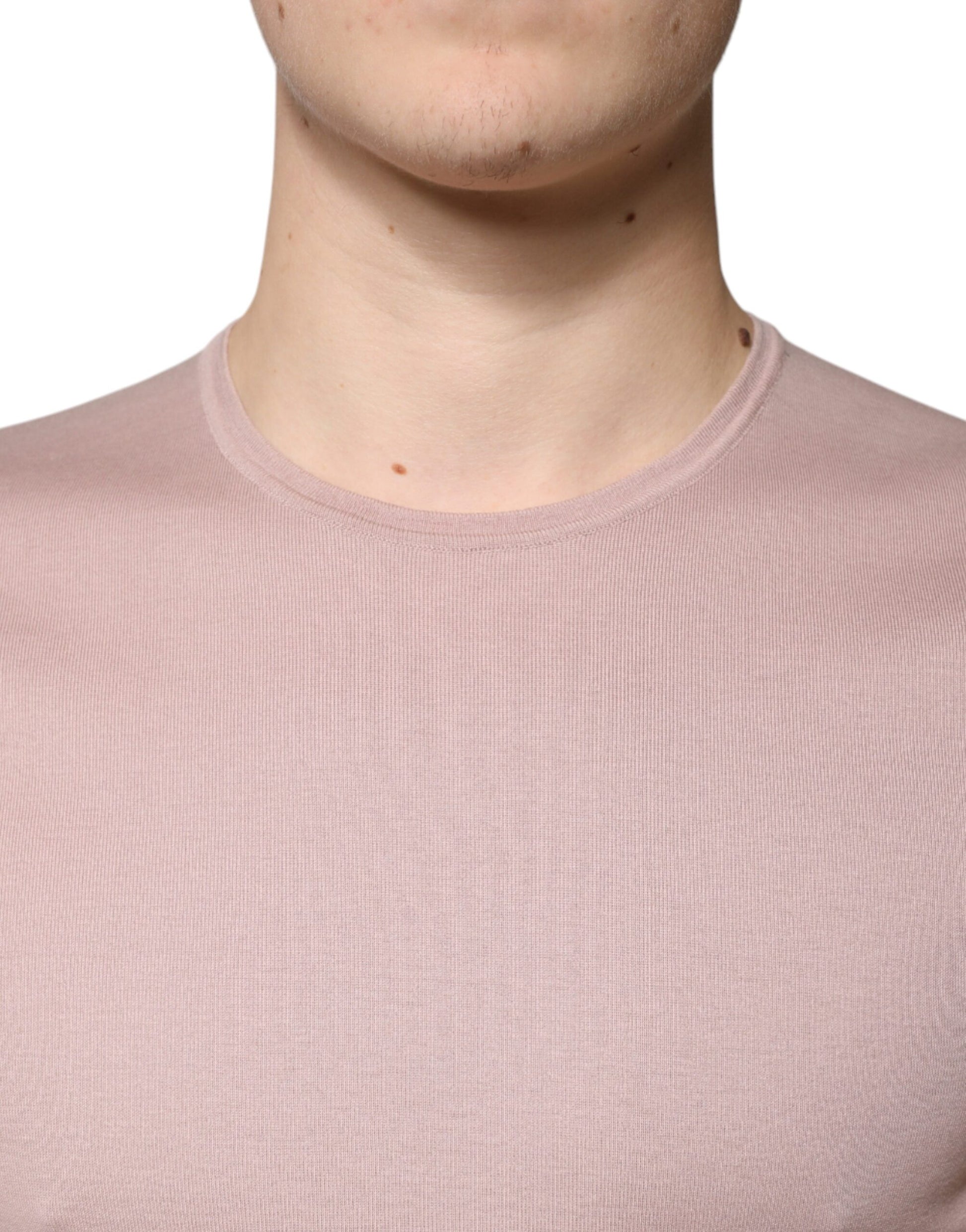 T-shirt Dolce & Gabbana en coton marron à manches courtes et col rond