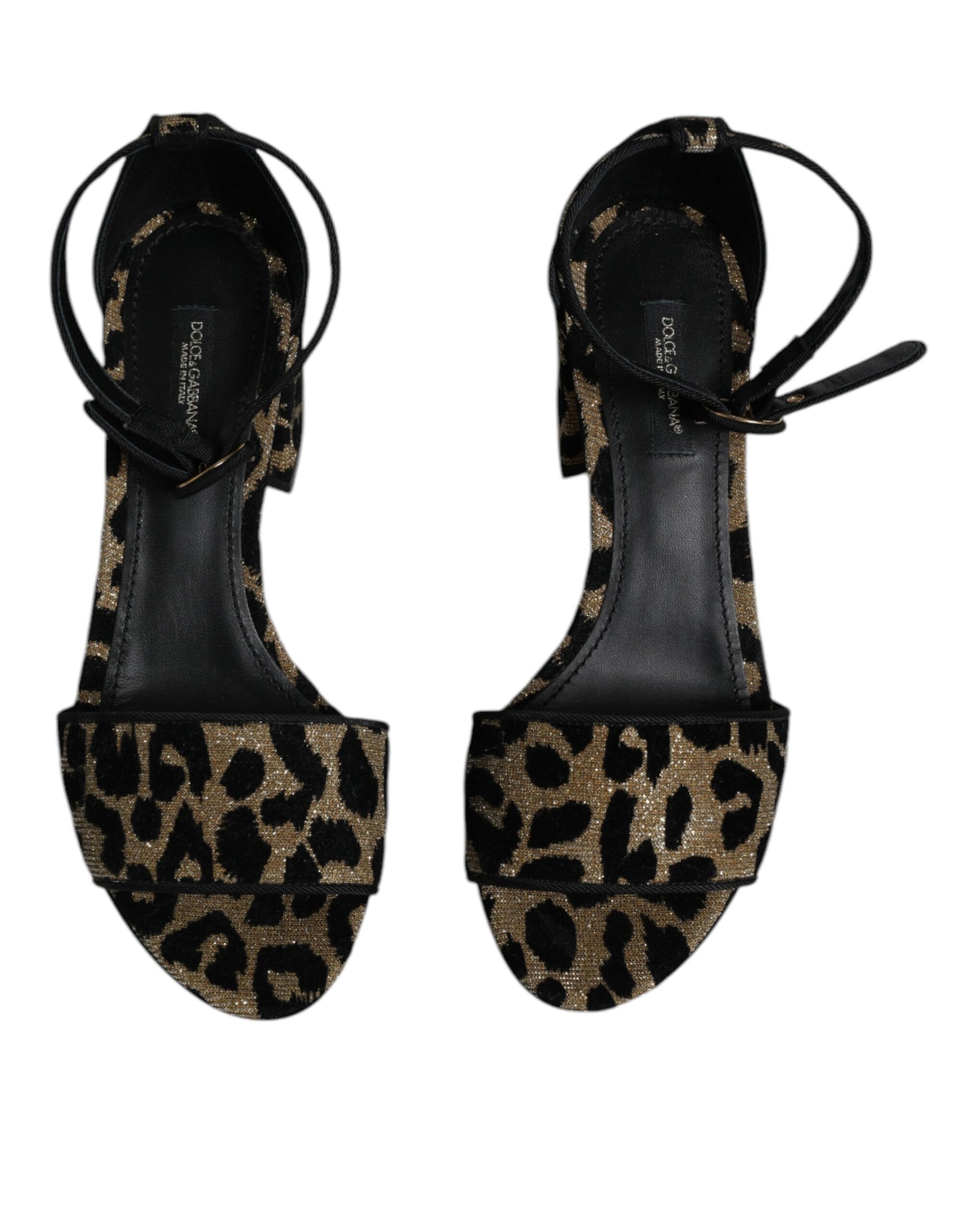 Dolce & Gabbana Gold Strap Ons for Women detail view