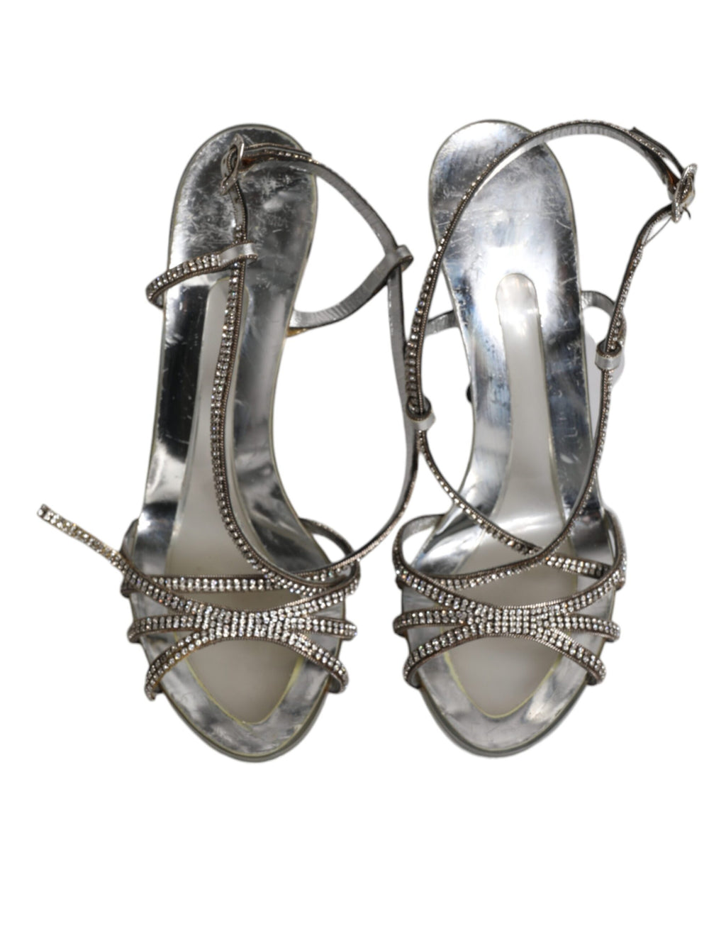 Dolce & Gabbana Silver Strap Ons for Women detail view