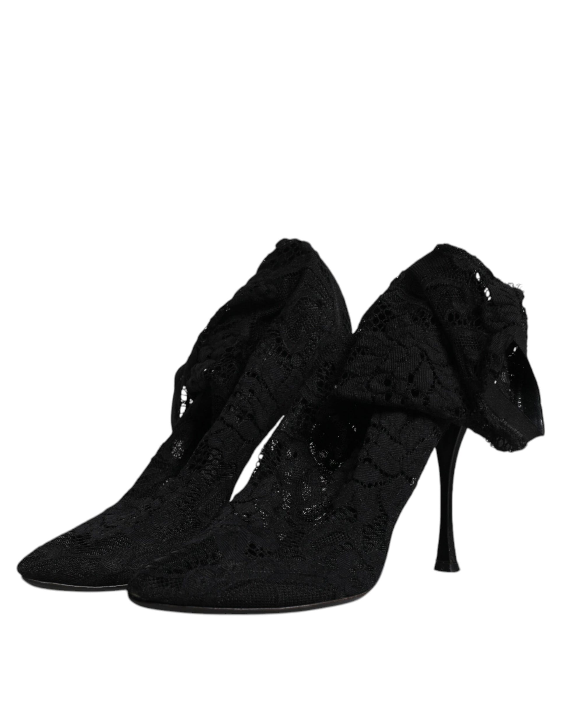 Dolce & Gabbana Black High Heel for Women side view