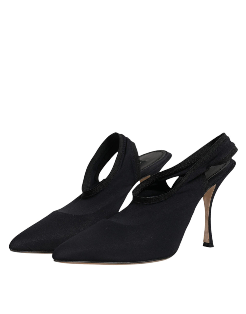 Dolce & Gabbana Black Stiletto Heels for Women side view