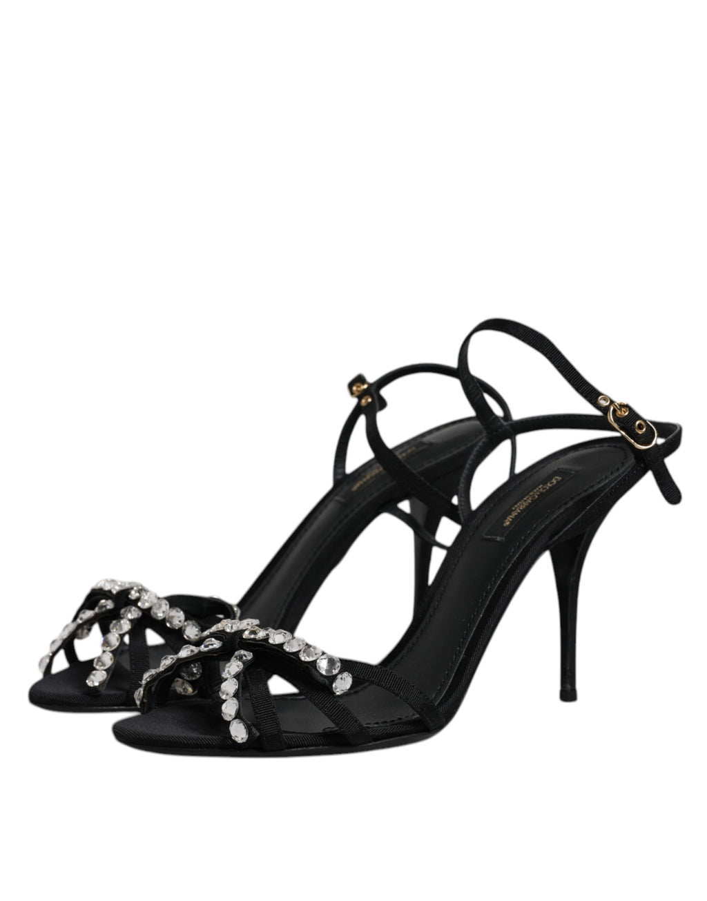 Dolce & Gabbana Black Stiletto Heels for Women side view
