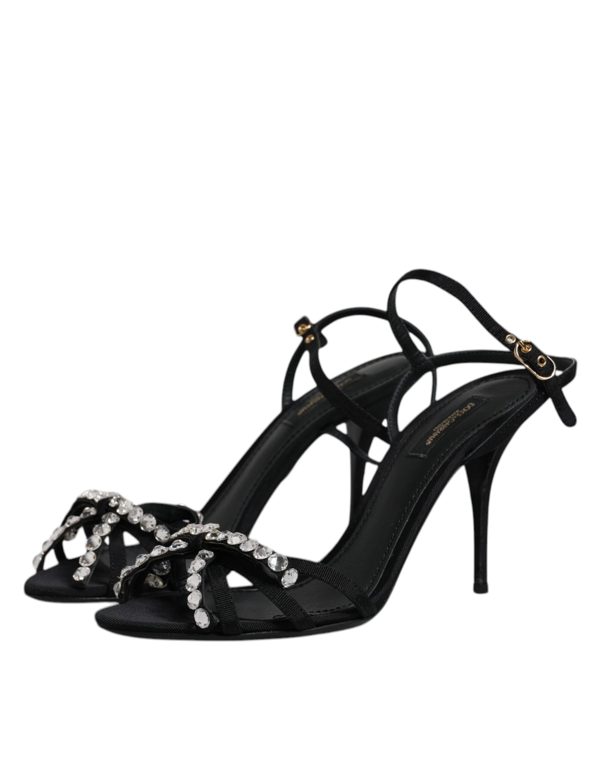 Dolce & Gabbana Black Stiletto Heels for Women side view