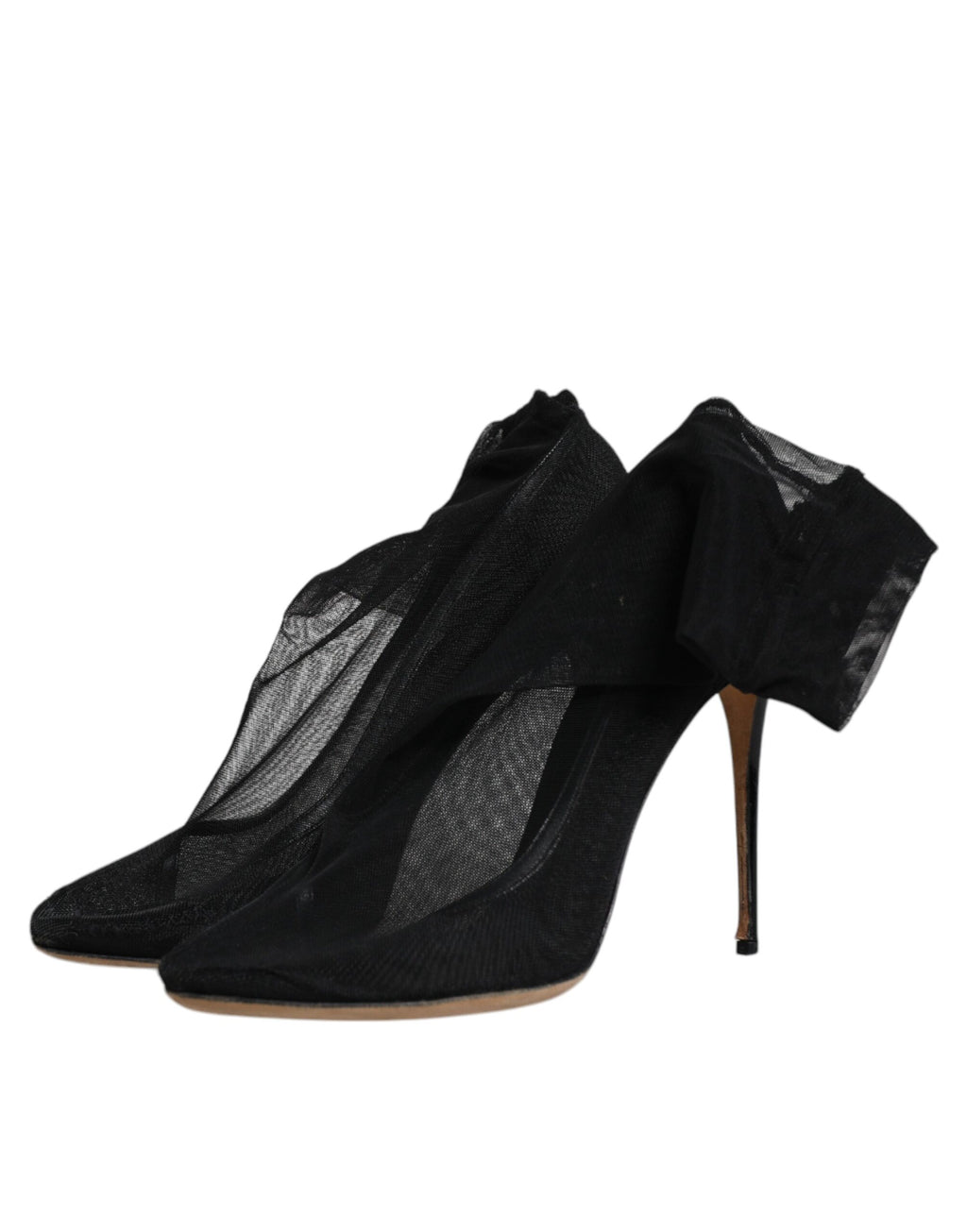 Chaussures Bottines Chaussettes Dolce & Gabbana en Maille Extensible Noire