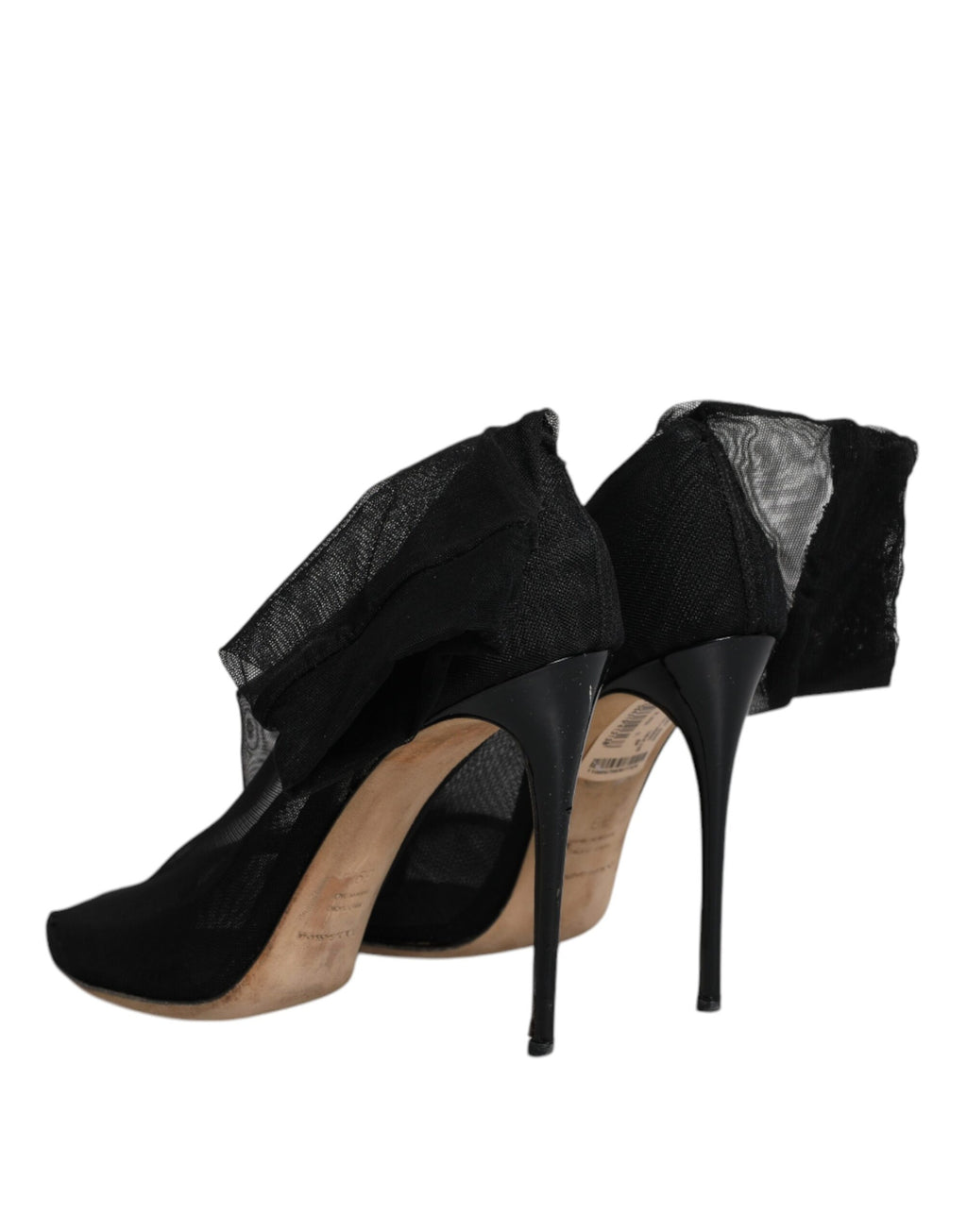 Chaussures Bottines Chaussettes Dolce & Gabbana en Maille Extensible Noire