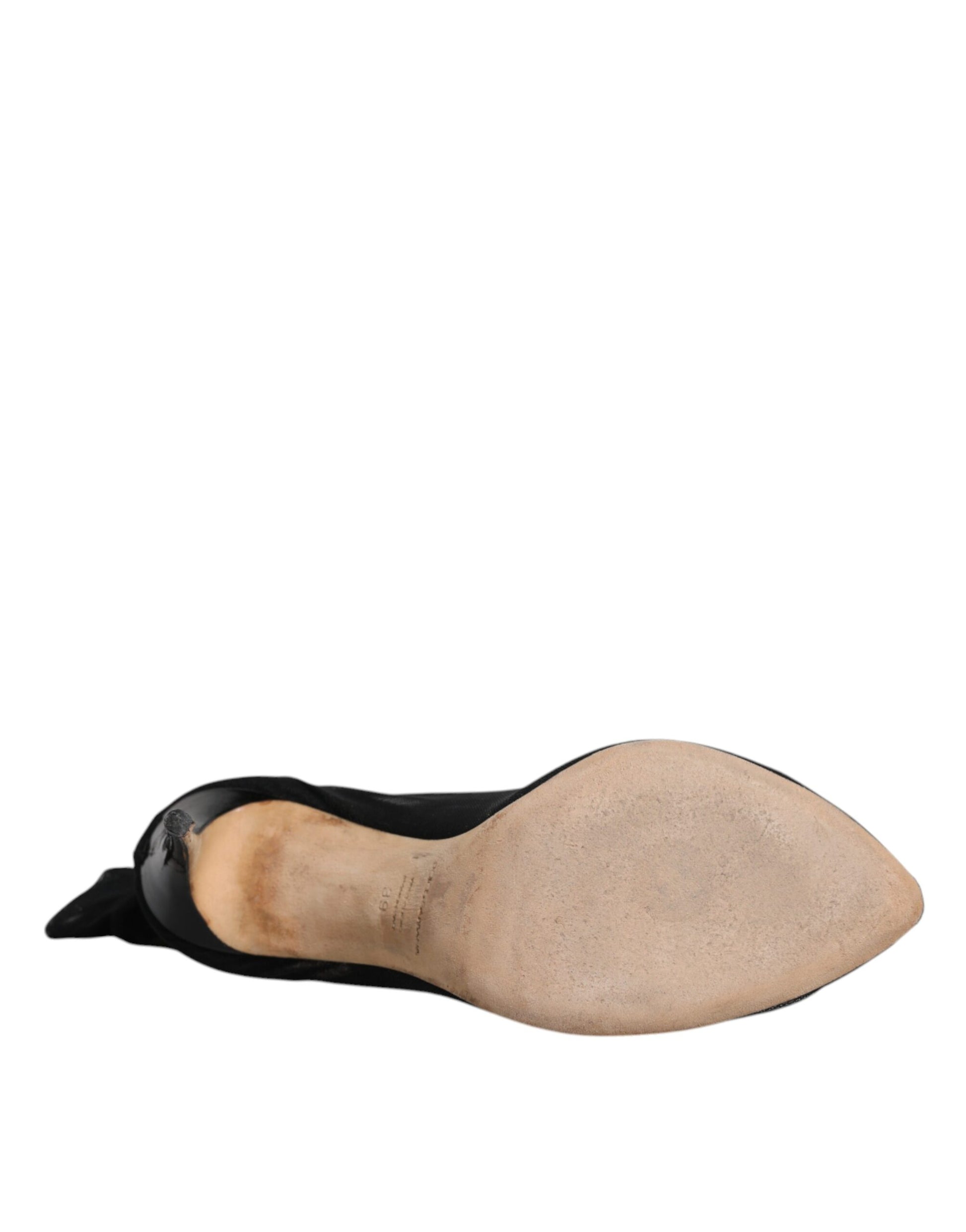 Chaussures Bottines Chaussettes Dolce & Gabbana en Maille Extensible Noire
