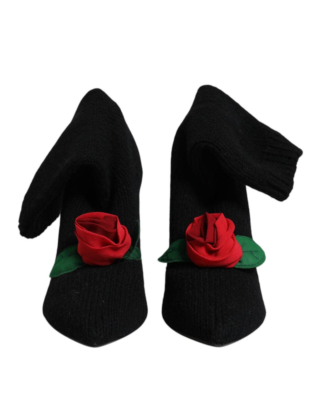 Bottes à talons aiguilles mi-mollet Dolce & Gabbana noires