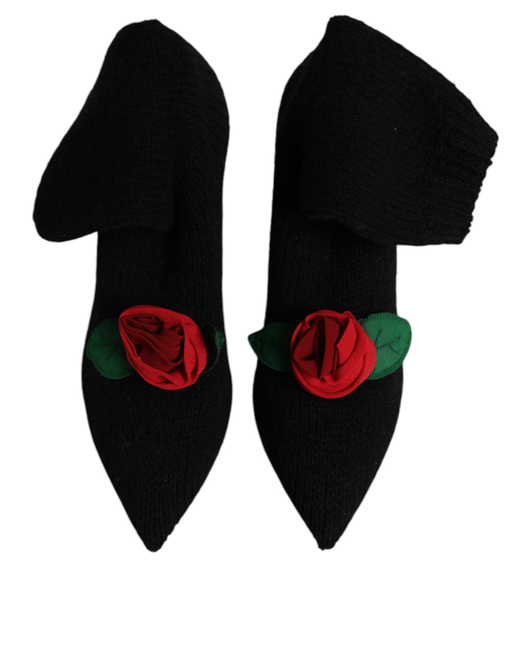 Bottes à talons aiguilles mi-mollet Dolce & Gabbana noires