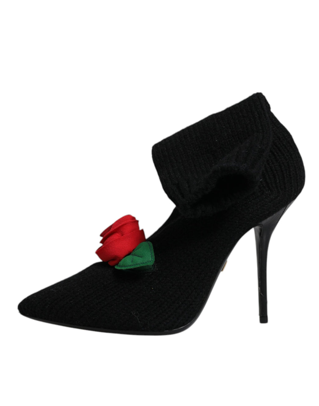 Bottes à talons aiguilles mi-mollet Dolce & Gabbana noires
