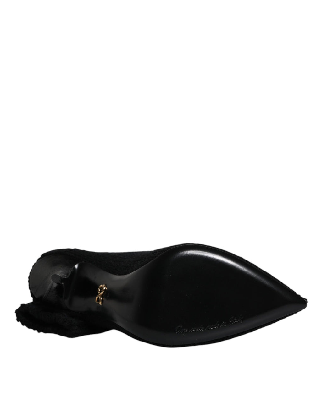 Bottes à talons aiguilles mi-mollet Dolce & Gabbana noires