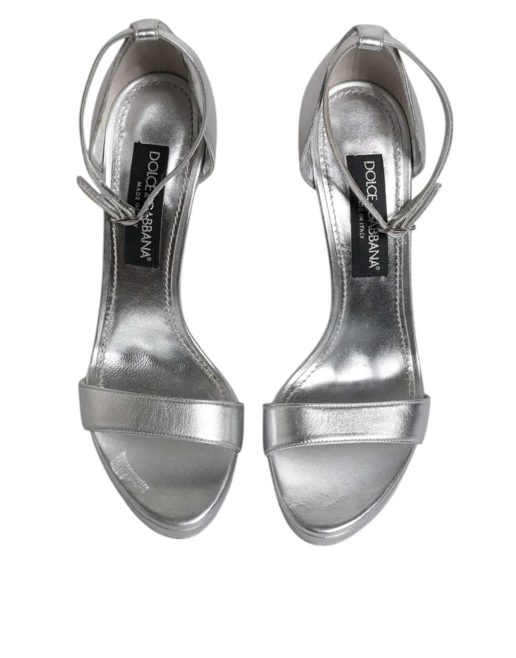 Dolce & Gabbana Silver Stiletto Heels for Women detail view
