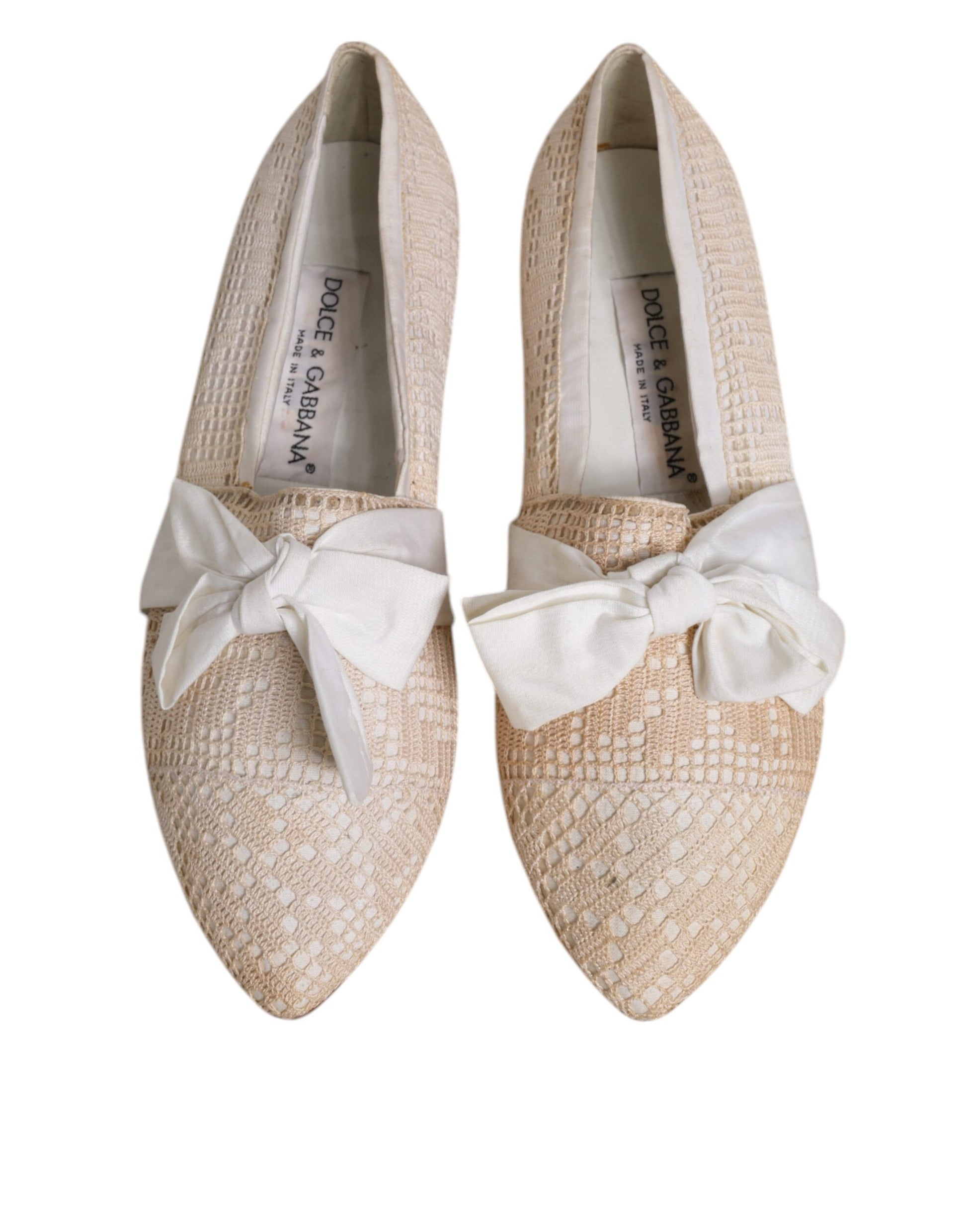 Dolce & Gabbana Beige Slides for Women detail view