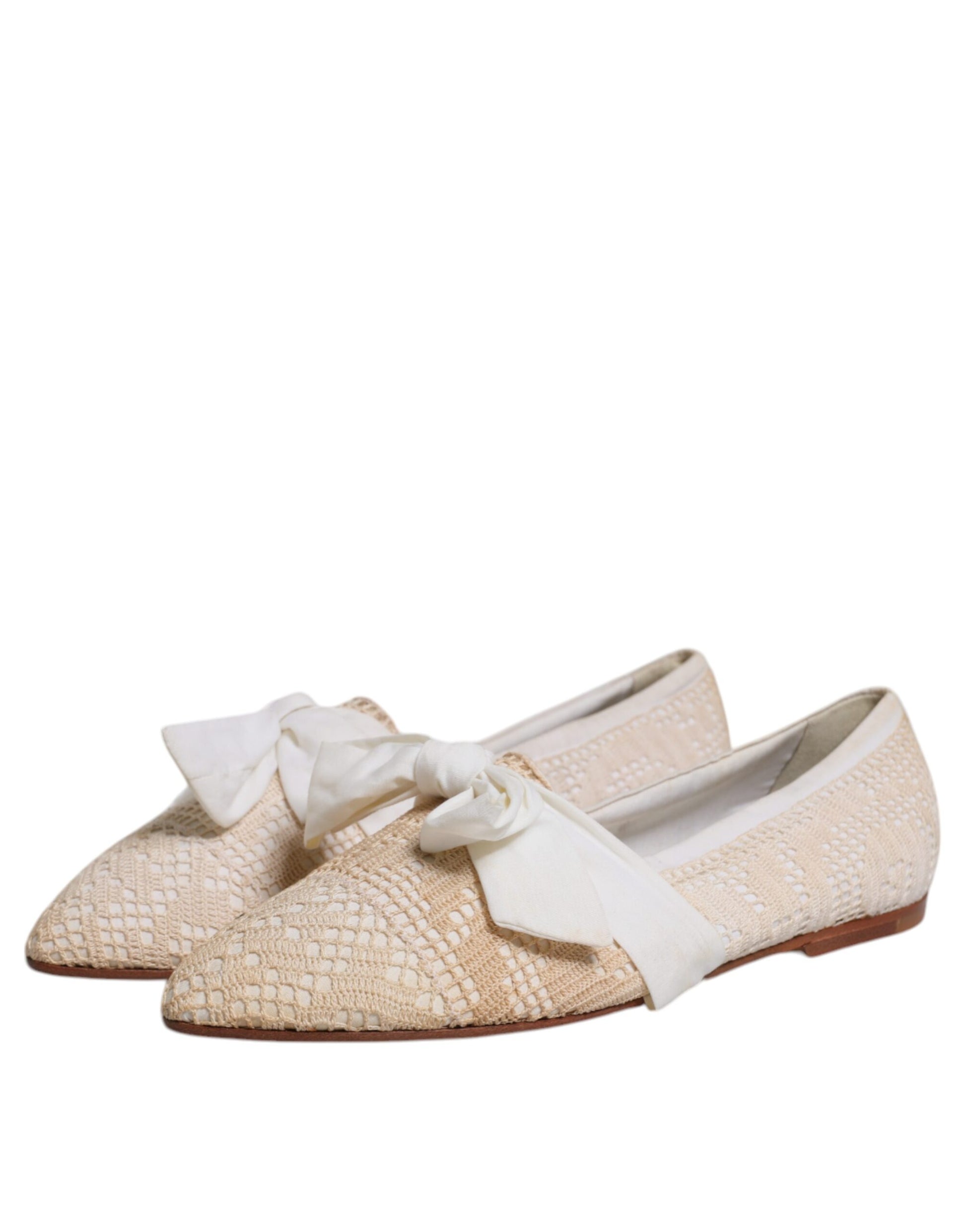 Dolce & Gabbana Beige Slides for Women side view