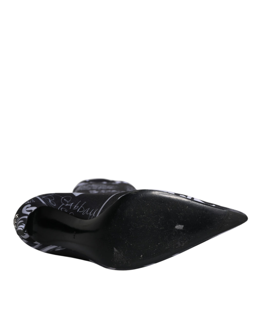 Dolce & Gabbana Cuissardes à talons extensibles noirs avec logo