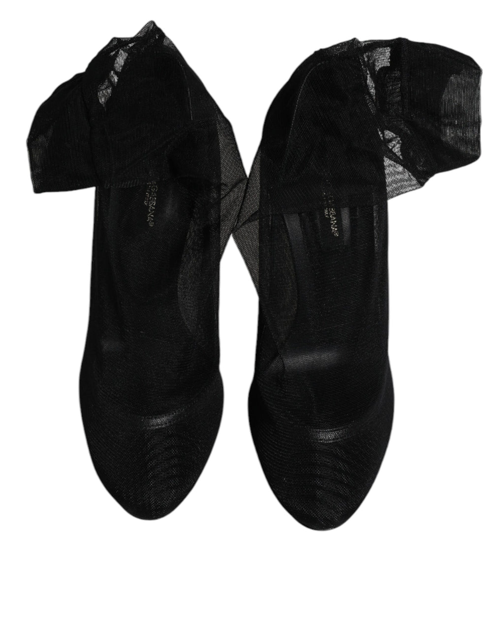 Chaussures montantes en maille de nylon noir Dolce & Gabbana style chaussette