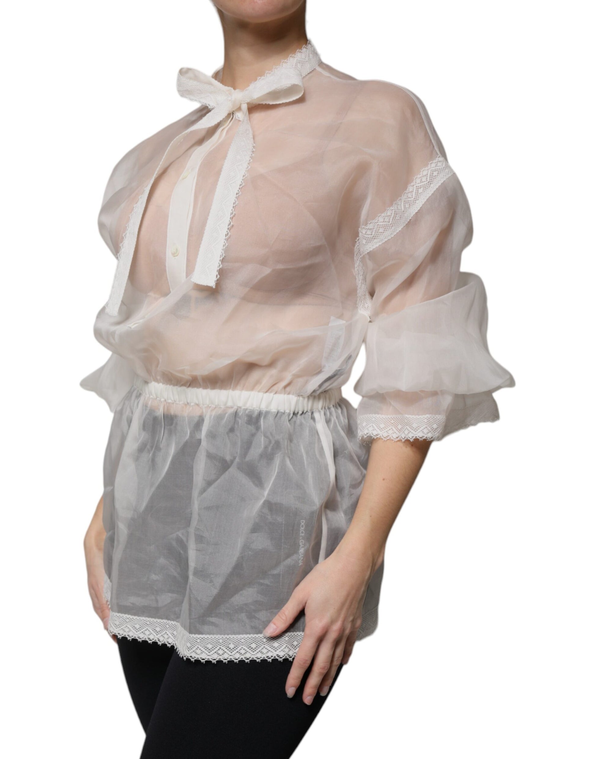 Dolce & Gabbana White Blouse for Women detail view