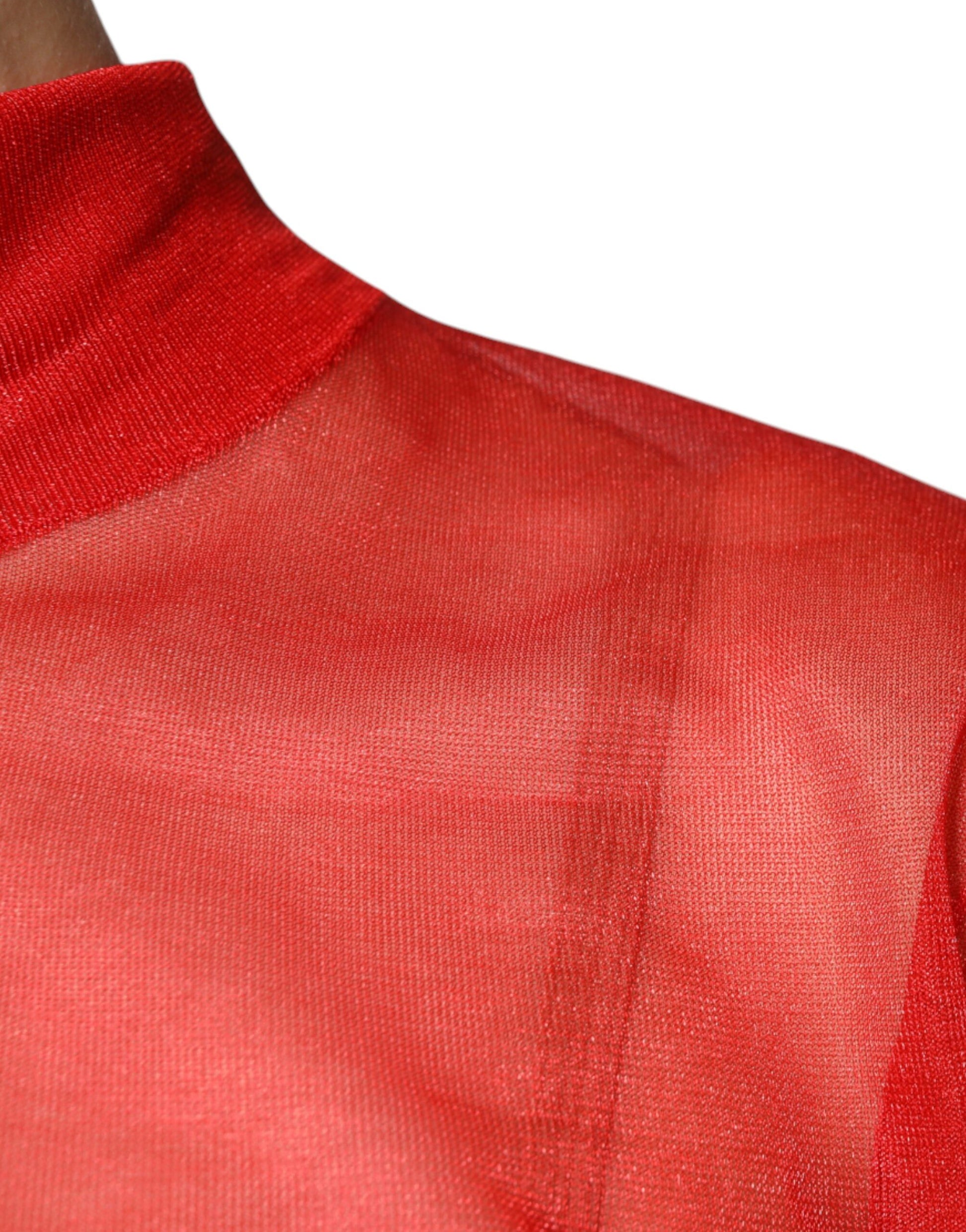 Dolce & Gabbana Red Long Sleeve T-Shirt for Women additional view