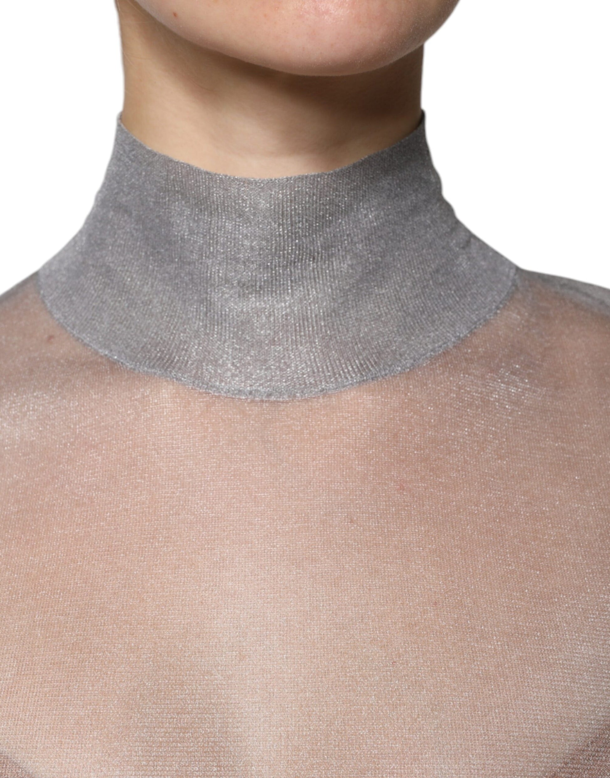 Dolce & Gabbana Grey Long Sleeve T-Shirt for Women additional view