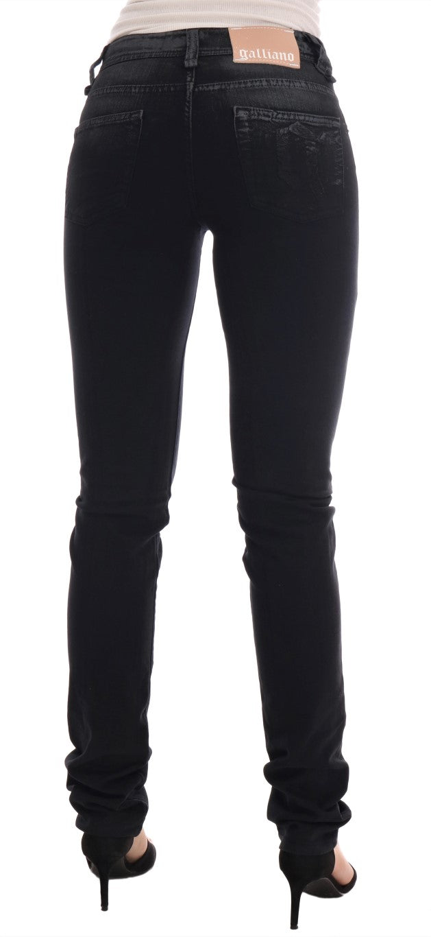 John Galliano Grey Slim Fit Jeans for Women detail view