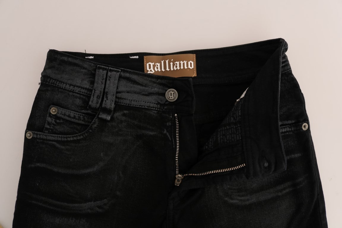 John Galliano Grey Slim Fit Jeans for Women side view