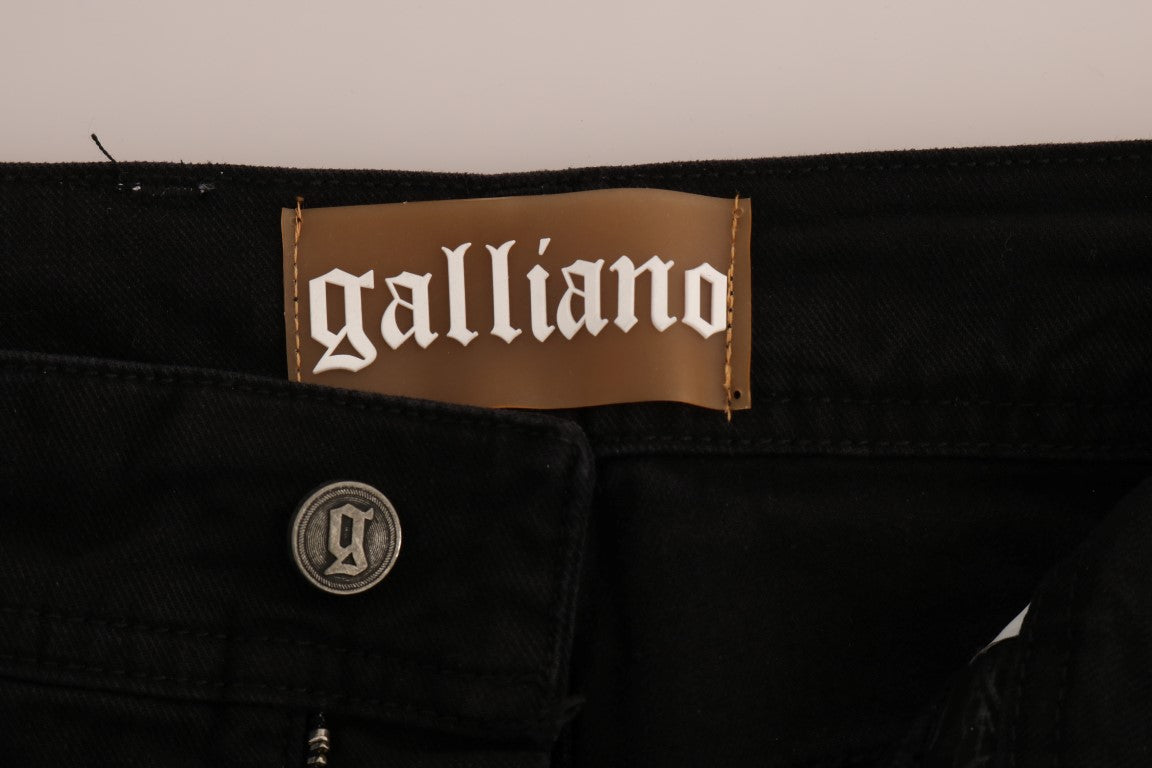 John Galliano Black Relaxed Fit Jeans for Women additional view