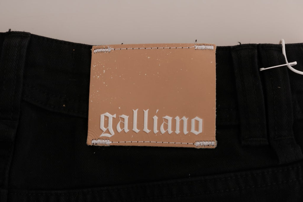 John Galliano Black Relaxed Fit Jeans for Women additional view