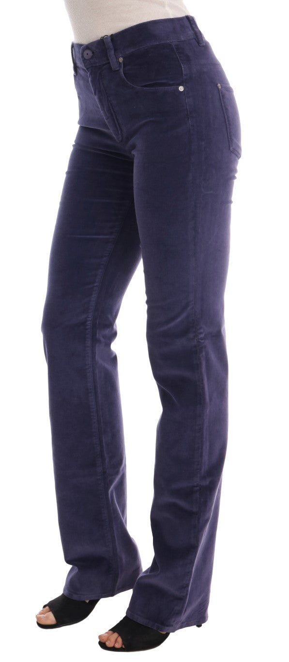 Ermanno Scervino Purple Flared Pants for Women alternate view