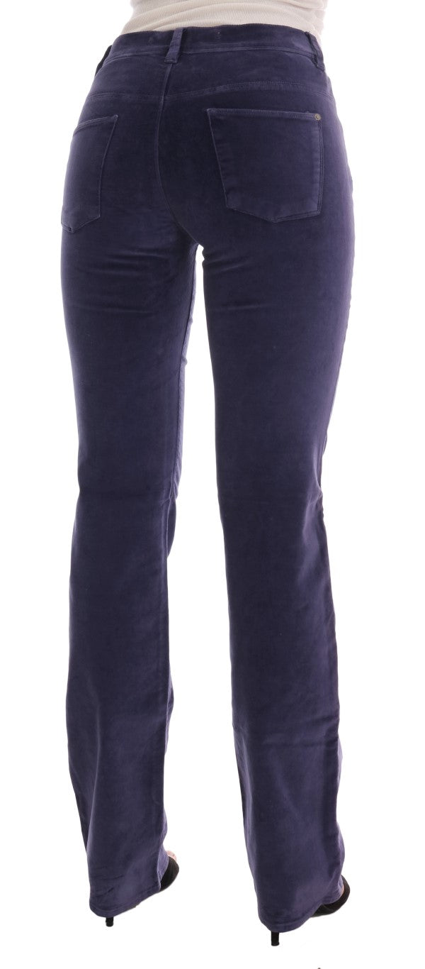 Ermanno Scervino Purple Flared Pants for Women detail view