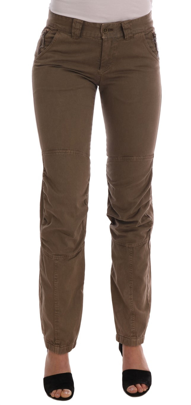 Ermanno Scervino Brown Casual Pants for Women