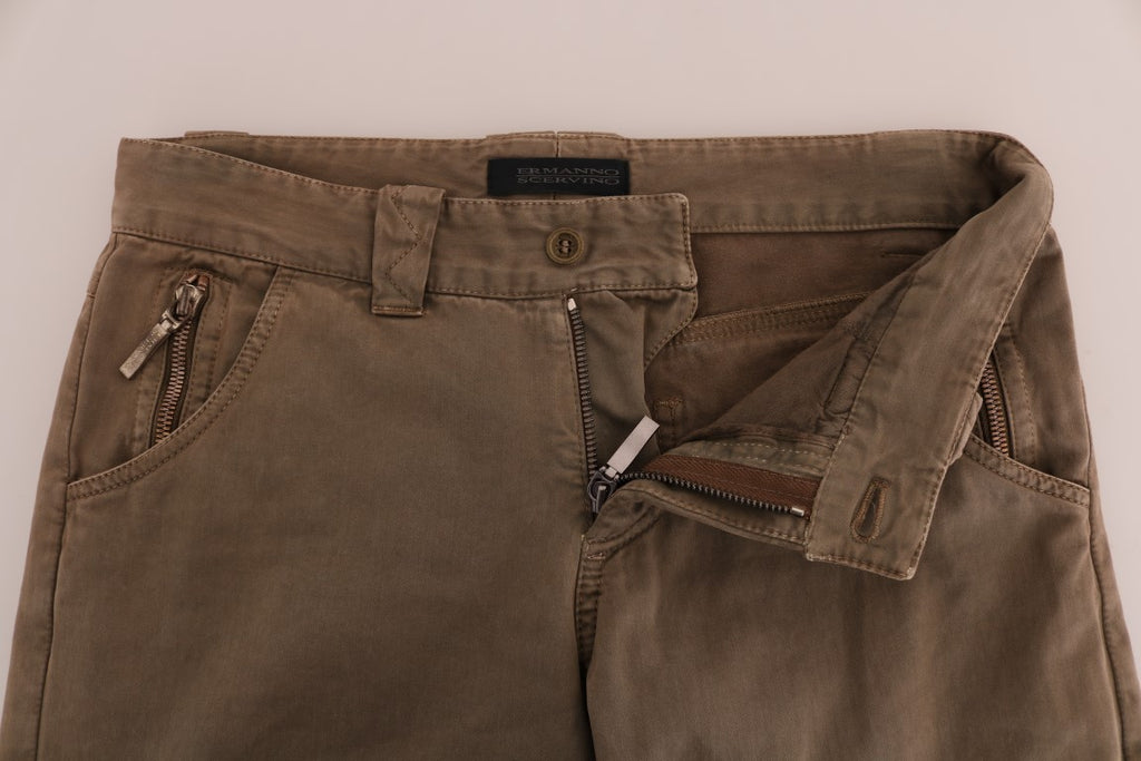 Ermanno Scervino Brown Casual Pants for Women side view