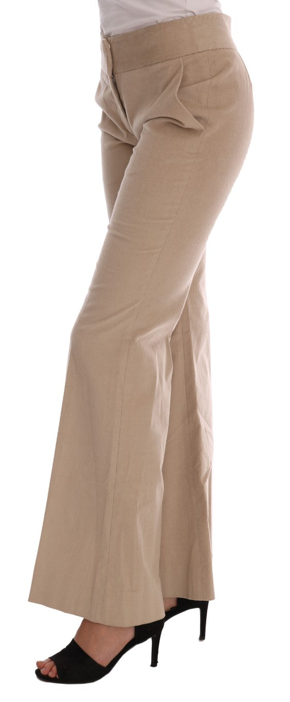 Ermanno Scervino Beige Flared Pants for Women alternate view