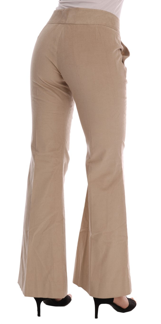 Ermanno Scervino Beige Flared Pants for Women detail view