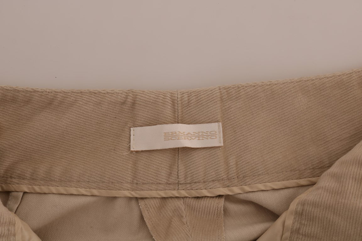 Ermanno Scervino Beige Flared Pants for Women side view