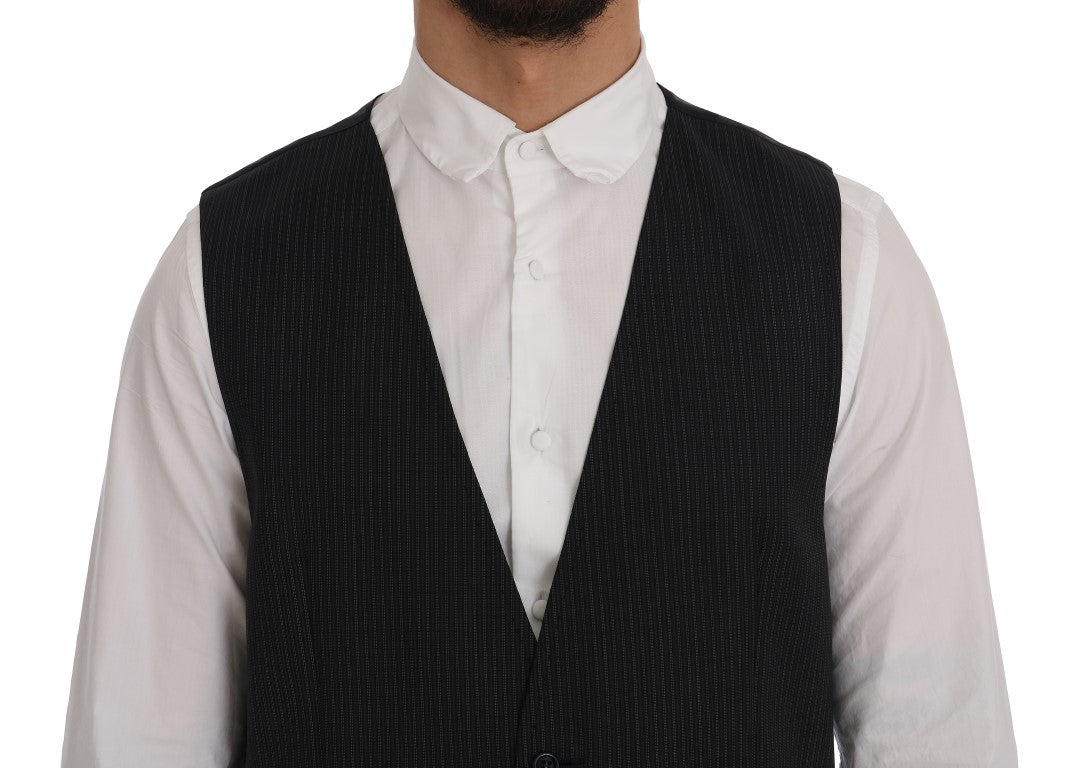 Dolce & Gabbana Grey Waistcoats for Men side view