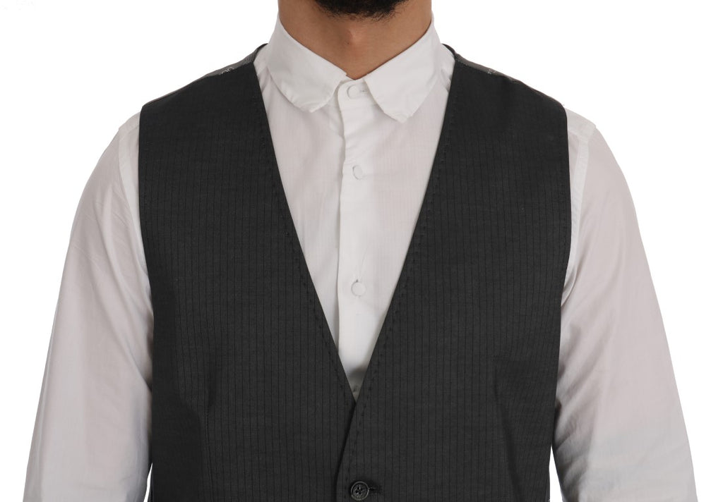 Dolce & Gabbana Grey Waistcoats for Men side view