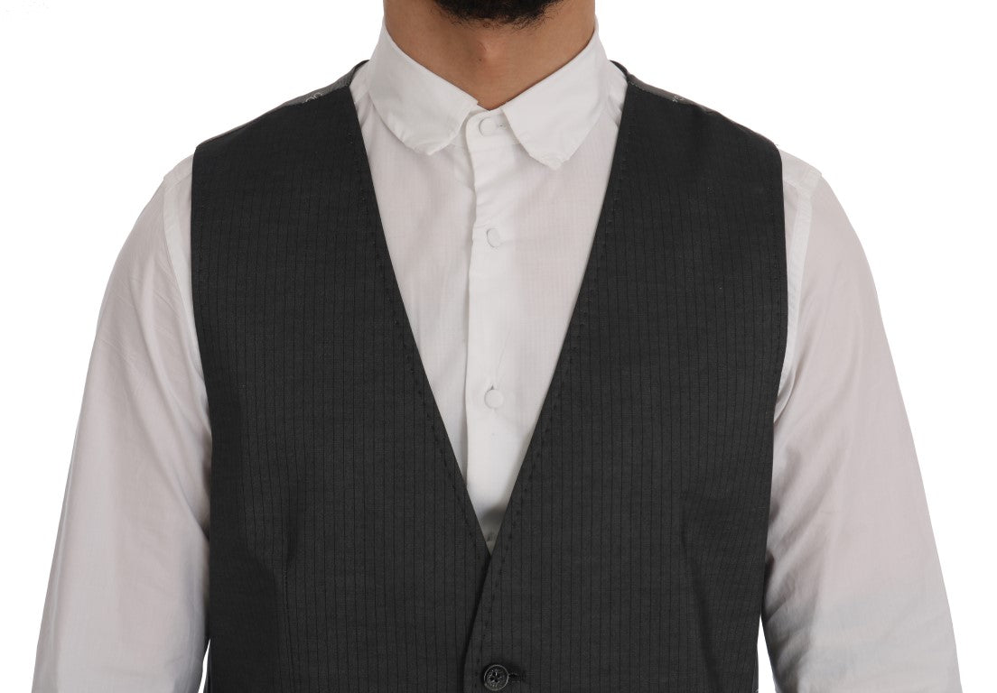 Dolce & Gabbana Grey Waistcoats for Men side view
