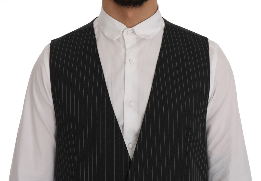 Dolce & Gabbana Grey Waistcoats for Men side view